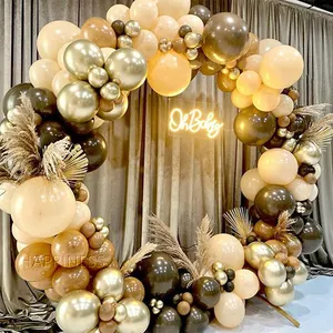 Venta al por mayor arco De globos Kit feliz decoración con globos De cumpleaños conjunto Pastel Globo De fiesta guirnalda decoración Annive conjunto De Globo