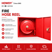 Matériel de lutte contre l'incendie HOWDY en acier durable ; Boîte de rangement pour dérouleur de tuyau d'incendie pour la vente en gros