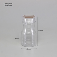 Échantillons Gratuits – Flacons Médicaux Vides en Plastique de 60 ml et 120 ml pour Pilules et Comprimés avec Bouchon à Vis
