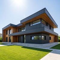Villas préfabriquées en structure légère en acier – Maisons préfabriquées modernes et minimalistes de luxe pour hôtels, bureaux, bâtiments scolaires – Installation rapide