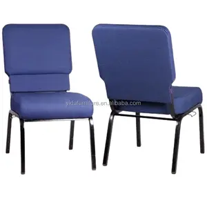 Factory Wholesale Cheap Stacking Metal Church Chair Interlocking Theater Auditorium Furniture Padded Church Chairs