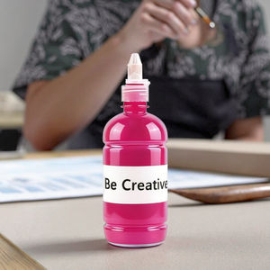 Hochdeckende 500ml Acrylfarbe in Flasche, Professionelle Qualität, Deckende Farbe für Glas, Papier, Leinwand, Wandbilder, Große Kunstprojekte, Großpackung - Product Image 4