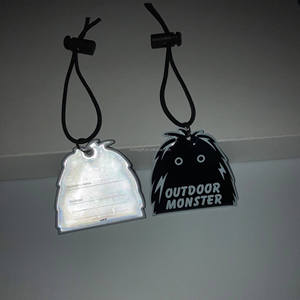 Cao cấp phản quang Keychain tùy chỉnh <span class=keywords><strong>PVC</strong></span> phản quang móc chìa khóa phản ánh túi quyến rũ - Product Image 3
