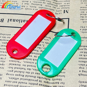 Porte-clés en plastique personnalisé avec logo, étiquette nominative, pendentif porte-clés, support de clés, étiquette d'usine, vente chaude - Product Image 4