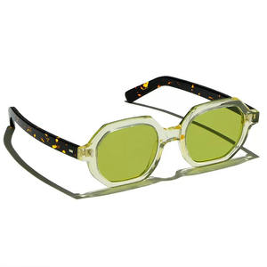 Occhiali da Sole Sifier con Montatura Geometrica alla Moda e Lenti Verdi Sfumate Protezione UV Eleganti e Trendy per Uso Esterno - Product Image 3