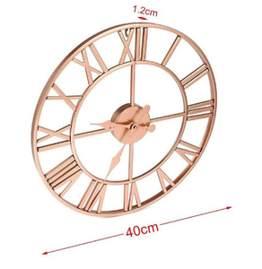 Contemporary Style <b>Wall</b> <b>Clock</b> Living Room Home Decor <b>Clock</b> Face Quartz Minimalistic <b>Wall</b> Metal Rounded <b>Clock</b> - Product Image 4