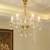 Lustres en cristal de luxe, lampes suspendues en verre modernes, éclairage décoratif de plafond pour salon, hôtel, luminaires suspendus