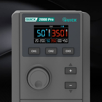 Station de soudage à air chaud Quick 2008Pro, nouvelle, avec écran LCD, 750W, débit d'air 30L/min, 110V/220V AC, certifiée CE, garantie 1 an, température maximale 480°C