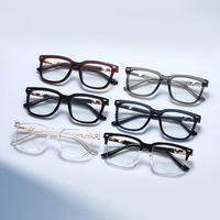 Lunettes de vue carrées unisexes FALAIER 60030 en TR90, anti-lumière bleue, monture intégrale, sans correction, style européen et américain, tendance