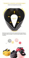 Meilleur Oreiller Ergonomique de Voyage en Mousse à Mémoire de Forme de Qualité Supérieure, Personnalisable, pour Avion