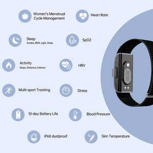 Pulseras Inteligentes sin Pantalla, Dispositivo de Seguimiento, Monitor de Frecuencia Cardíaca ECG, Resistente al Agua IP68, Oxígeno en Sangre, <span class=keywords><strong>Reloj</strong></span> <span class=keywords><strong>Inteligente</strong></span> Android para <span class=keywords><strong>Mujer</strong></span> 2025 - Product Image 2