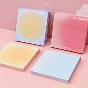 Kawaii Stationery Sticky Notes It Post Note Promotional Custom Logo Color Series Self-stick Notes Easy Post <b>Memo</b> <b>Pads</b> - Product Image 1