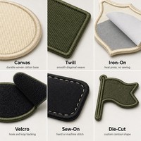 Patchs en chenille vierges, formes variées, lettres anglaises brodées, pour loisirs créatifs, à thermocoller ou à coudre, patchs personnalisés pour chapeaux