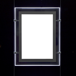 Espositore Luminoso a LED in Cristallo per Agenzie Immobiliari, Insegna Pubblicitaria per Vetrine - Product Image 4