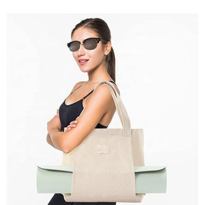 Custom Logo Wholesale Waterproof High Quality Tote Cotton Canvas <b>Yoga</b> Mat <b>Bag</b> - Product Image 4