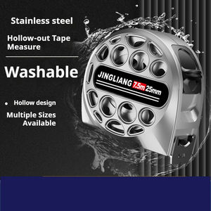 <span class=keywords><strong>Protool</strong></span> AA001 Ruban à mesurer métrique en acier inoxydable de haute qualité 5M avec verrouillage automatique, étui haute visibilité, résistant à l'usure et anti-chute, argenté - Product Image 2