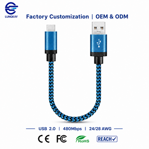 Câble USB 2.0 A vers Type C de qualité industrielle, charge rapide 3A, blindé, tressé en nylon, pour scanner d'imagerie médicale CNC - Product Image 1