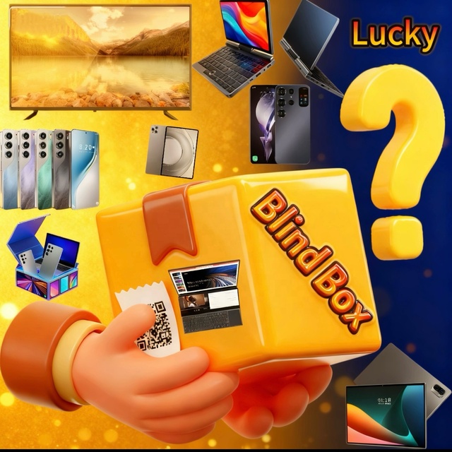 Lucky Electronics Vintage Mystery Box Electronics Surprise Gift Box with Random Smartphone Tablet Laptop Electronic Gifts