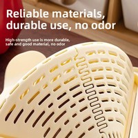 Keranjang Pembuangan Air Plastik Segitiga Magnetik Baru, Saringan Wastafel Rumah Tangga, Jaring Penyaring Air Cuci Piring, Keranjang Pembuangan Air Dapur