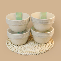 Petits bols jetables pour la soupe de riz papier biodégradable bol à salade rond à emporter camping ensemble de bols épaissis