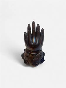 Statues bouddhistes en bois de fabrication prestigieuse, main de Bouddha, mains en prière, figurine, geste de la main, statue - Product Image 5