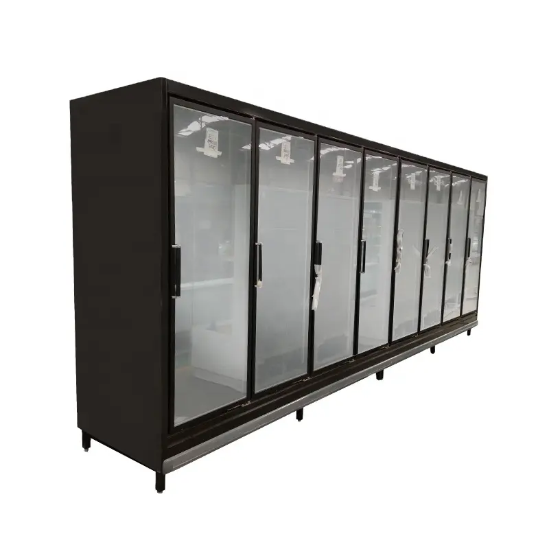 Commerciale verticale congelatore porta in vetro display chiller armadi supermercato frigoriferi