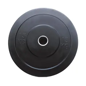 2021热卖专业黑色橡胶杠铃保险杠配重板彩色举重定制配重板