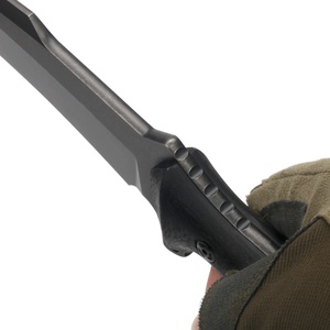 Cuchillo de Caza y Camping Personalizable OEM de Grado Profesional para Exteriores, Hoja Recta, Borde Dentado Reforzado, Acero Inoxidable, Mango G10 - Product Image 4