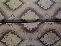 Tissu tissé en polyester 100% matelas en tissu damassé en polyester avec rouleaux de tissu de support non tissé
