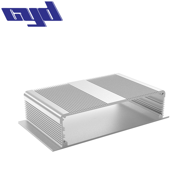 OEM Custom Extruded Aluminum Enclosure Heat Sink Case with PCB Slots Anodized for Electronic Instrument Housing