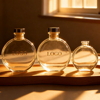 Bouteilles de diffuseur d'huile aromatique en verre de luxe vides de 50 ml, 100 ml, 150 ml, 200 ml, bouteilles de désodorisant avec bâtonnets en roseau et bouchon