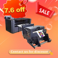 Ensemble d'imprimantes DTF F1080 I3200 pour t-shirts, machine d'impression DTG 30cm 60cm à 2 têtes, imprimante DTF grand format A2 A3