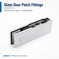Accessoire de fixation pour porte vitrée en acier inoxydable, pince de porte vitrée sans cadre, fixation d'angle en forme de L pour bureau