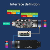 Módulo Serial USB a TTL RS485 CH340, Cable de Comunicación Tipo-C, Herramienta de Descarga, Grabación y Depuración de MCU