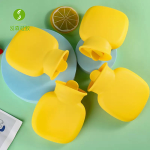 Wholesale Customizable Eco-Friendly Silicone Hot Water Bottle Bag Soft Reusable Hand Warmer - Product Image 1