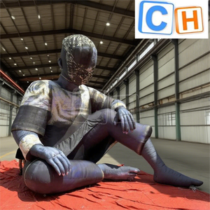 กังฟูเป่าลมของเล่นขนาดยักษ์ตัวละครเป่าลมกลางแจ้งขนาดใหญ่สำหรับตกแต่งงานปาร์ตี้ - Product Image 2