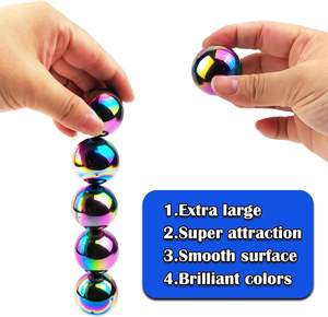ลูกบอลแม่เหล็กแม่เหล็กถาวรทรงกลมหายากสีสันสดใส - Product Image 4