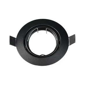 Round GU10 MR16 Lamp LED <b>Spotlight</b> Trim Ring Spot Light Fixture Frame Holder - Product Image 4