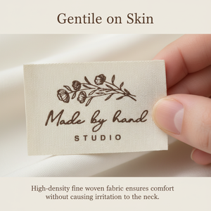 Étiquettes cousues lavables en non-tissé écologiques avec logo de marque personnalisé pour sacs/chaussures/vêtements - Luxe durable - Product Image 2