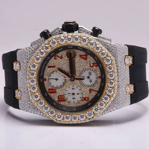 Montre-bracelet pour homme, chronographe analogique à quartz, boîtier rond en acier inoxydable, bracelet en caoutchouc de silicone sportif, modèle BJ-01 - Product Image 1