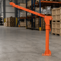 Mini grue de camionnette de 500 kg avec treuil électrique pivotant à 360 degrés, grue à flèche pliante pour le chargement et le déchargement de marchandises