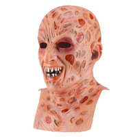 Masque de Freddy Krueger, monstre d'horreur, démon maléfique, pour Halloween, film Rêve de Nuit dans Elm Street, masque de fête d'horreur