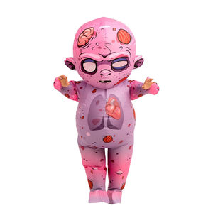 Holiday Party Inflatable Zombie <b>Costume</b> Blow Up Zombie Suit Scary Halloween <b>Costumes</b> <b>for</b> <b>Men</b> Women - Product Image 1