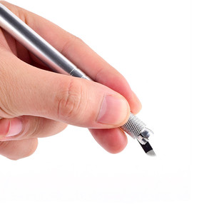 OEM 7/9/12/14/16/18/21 pin microblading línea hoja ceja aguja microblading nano <span class=keywords><strong>agujas</strong></span> cuchillas DIY - Product Image 4