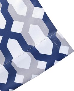 Mason Thermal Blackout Grommet Window <strong>Curtains</strong> Geometric Trellis <strong>Pattern</strong> 2 Panels Multiple Size Options <strong>Navy</strong> - Product Image 5