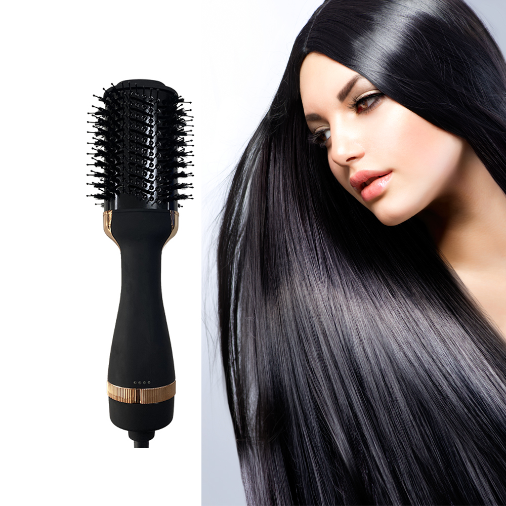 Escova alisadora profissional 3 em 1, para salão de beleza, penteado e alisador de cabelo 1200w