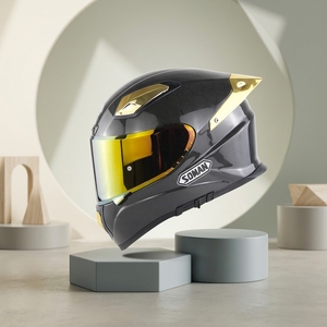 新型スマートワイヤレス3/4ハーフフェイス電動バイクヘルメット、ヘッドホンマイク内蔵、フォーム入り、DOT規格適合 - Product Image 3