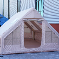 Vente chaude toutes saisons tente gonflable universelle 12 mètres carrés grand espace Oxford tissu une chambre pour pique-nique Camping