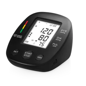جهاز قياس ضغط الدم المحمول من نوع الذراع بأفضل سعر من المصنع شاشة LCD قياس تلقائي رقمي لقياس ضغط الدم مقياس ضغط الدم