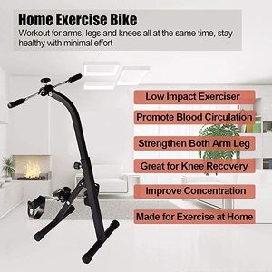 Vélo d'exercice portable mini pour la rééducation avec <span class=keywords><strong>compteur</strong></span> numérique, équipement d'exercice pour les bras et les jambes à domicile - Product Image 4